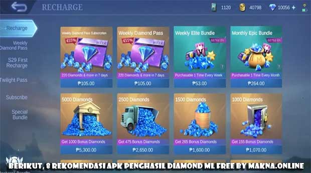 Berikut, 8 Rekomendasi APK Penghasil Diamond ML Free by Makna.Online Berikut, 8 Rekomendasi APK Penghasil Diamond ML Free by Makna.Online